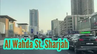 Oasis Mall to Day to Day Sharjah by Al Wahda St. | Dubai Roads and Bridges | Sharjah to Dubai
