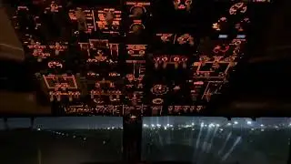 Night Flight from Lagos to Accra | Full Flight Procedures on Boeing 737-300 #trending  #explore