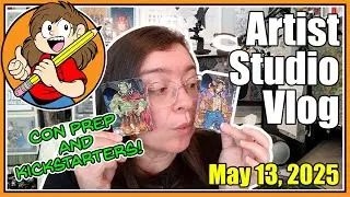 🦝Artist Studio Vlog 12 | Preparing for Monsterotica Book Con and TENCHI MUYO?