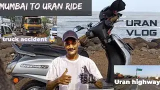 Mumbai to uran by road 😱 by bike ride