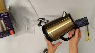 Відео огляд: Електрочайник Magio MG-971 термостійкий 1.7 л 1500 Вт Стильний електричний чайник