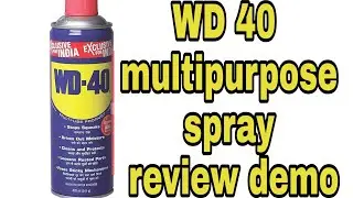WD 40 mutlipurpose spray remove rust , cleaning agent,stain remover review Hindi demo/review Adda