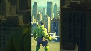 Hulk vs Giant Mario💥 Shahar mein Tabahi! 😱🔥#shorts #hulk #mario  #3DAnimation #urdustory  #SalmanImh