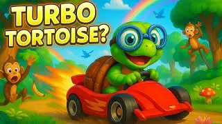 The super tortoise 🐢💨 . Slow and steady wins the race. Moral story for kids in english