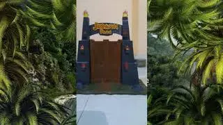 Jurassic Park cardboard Gate DIY