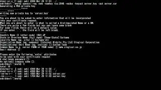 OpenSSLでCSR作成