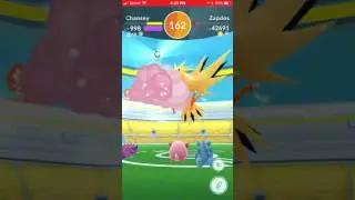 Pok&eacute;mon Go Zapdos Raid Battle