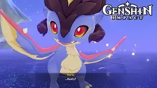 Evil Dragon Transform into Mini Durin Cutscene Animation | Summertide Scales & Tales Genshin Impact