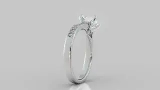 Agape Diamonds-Princess Cut Engagement Ring-Model S/121566- HD1080