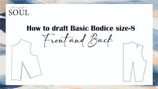 patternmaking - basic front and basic back bodice #patternmaking