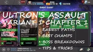 Ultrons Assault Variant 1 Chapter 1 Completion Guide | MARVEL CONTEST OF CHAMPIONS | MCOC |