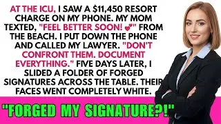 At The Hospital, My Mother Forged My Signature To Fund Her Vacation... I Gave Her 5 Days To Dig ...