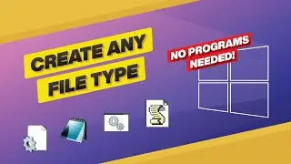 HOW TO CHANGE FILE TYPE | Show file extensions in Windows | Create any file type fast and simple