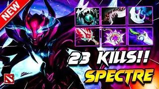 23 Kills SPECTRE DOTA 2 Gameplay | Dota 2 SPECTRE Gameplay | Spectre Carry Build Pro Gameplay 7.40