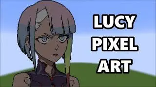 Minecraft Anime Builds - LUCY Pixel Art Timelapse