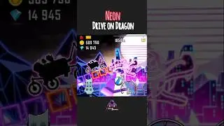 Hill Climb Racing Drive on Dragon Challenge  #neon #hcr #game #viral #shortsfeed