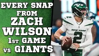 Every Snap from Zach Wilson vs NY Giants - New York Jets