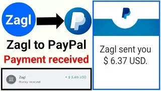 My first withdraw money from zagl to PayPal | zagl payment proof