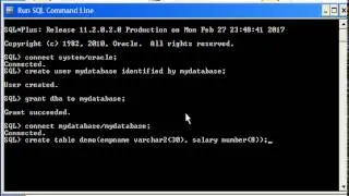 How to download and create Oracle database