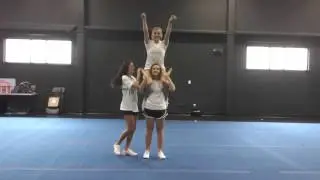 Basic Cheerleading Stunt Progression: Shoulder Sit