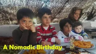 The cute nomadic boy isn't happy with the tent birthday Celebration #irannomadiclife #birthday