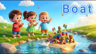 नाव - जल्दी-जल्दी दौड़े आओ  |  Hindi Boat Poem for Kids | Boat Making & Fun Adventure #hindirhymes