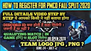 HOW TO REGISTRATION IN PMCO 2020 || PUBG MOBILE CLUB OPEN REGISTRATION PROCESS EXPLAINED ||