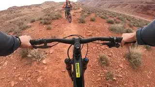 First time mountain biking=Corgi Faceplant at Rusty spur in Moab