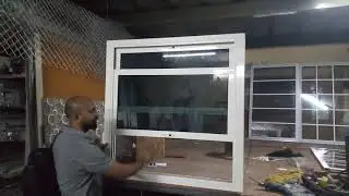Vertical sliding windows bottom to top and top to bottom open