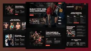 Build a Responsive Gym Website using HTML CSS and JavaScript