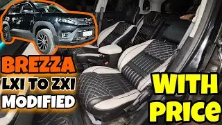 Maruti Breeza 2025 Lxi Genuine Accessories With Price | Breeza lxi to zxi modified with price