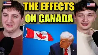 Americans React to The Effects of Trump on Canada!