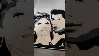 Grease painting #schaduwportret