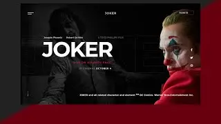 Joker Landing Page | How to Create Landing Page website Using HTML & CSS
