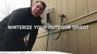 Winterize your outdoor spigot
