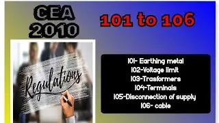CEA REGULATION 2010 || 101 T0 106|| CHAPTER 9 || Part 1 (B) || Mining Surveyor Vishal