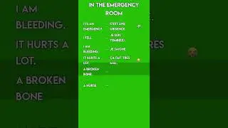 In the Emergency Room in French 🚑 | Urgent Medical Phrases