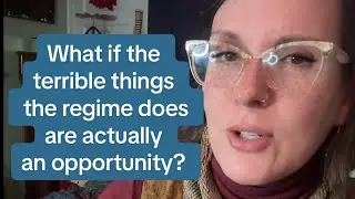 What if the terrible things the regime does are actually an opportunity?