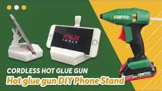KGB'S DIY  |  Hot Glue Phone Stand  | Easy Craft |KGB TOOL Cordless hot glue gun 18VEG001
