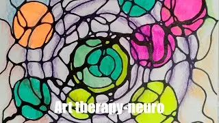 art therapy neuro video for relaxation and music for sleep hang /   @Arttherapy-neuro   #neurons