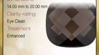 Double Sided Checkerboard Antique Square Genuine Smokey Quartz Grade AAA 14.00 mm to 20.00 mm SALE P