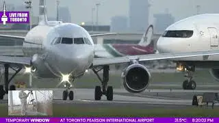 🔴LIVE Toronto (YYZ) Airport during Sunset! June 27th, 2025