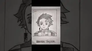 How to draw Tanjiro#shorts #demonslayer #drawing