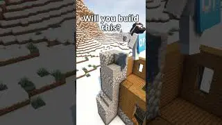 Minecraft Winter Cabin🏠 #shorts
