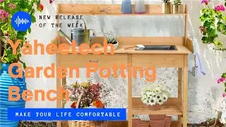 Yaheetech Potting Bench w/ Drawer & Sink #pottingtable