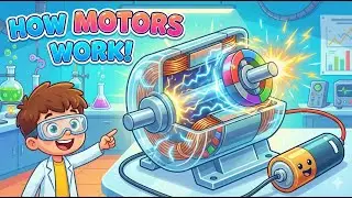 How Do Electric Motors Spin? ⚡🔄 Science for Kids! #motion #scienceexplained #engineering