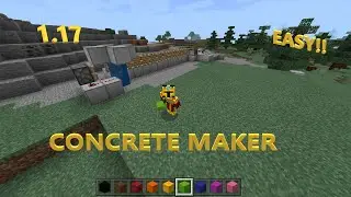 1.18 EASY Automatic Concrete Maker Tutorial for Minecraft Bedrock (MCPE/Xbox/PS4/Switch/Windows)