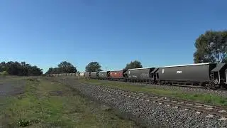 CLF4 / 48s36 / S311 & CLF2 at Balmattum Siding goin south 24.5.2022