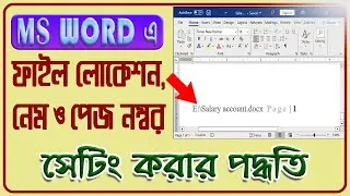 Automatically Insert File Location, Name & Page Number on the bottom of page । । Luminar Studio 3D
