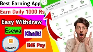 Easy Earning App In Nepal 🇳🇵#easywithdraw #esewakhalti